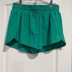 Asics Teal Athletic Shorts for Women